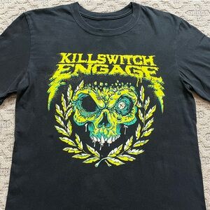 🎸 '21 Killswitch Engage Band Wild Skull KSE Double Side Intense Graphic Tour Tee